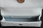 CHANEL 25S KELLY 18 CM IN SOFT MINT BLUE LAMBSKIN