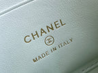 CHANEL 25S KELLY 18 CM IN MINT GREEN LAMBSKIN