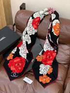 CHANEL 25S SCARF 140 CM IN CASHMERE SILK 943622