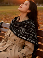 CHANEL 25S SCARF 135 CM IN CASHMERE SILK 943692