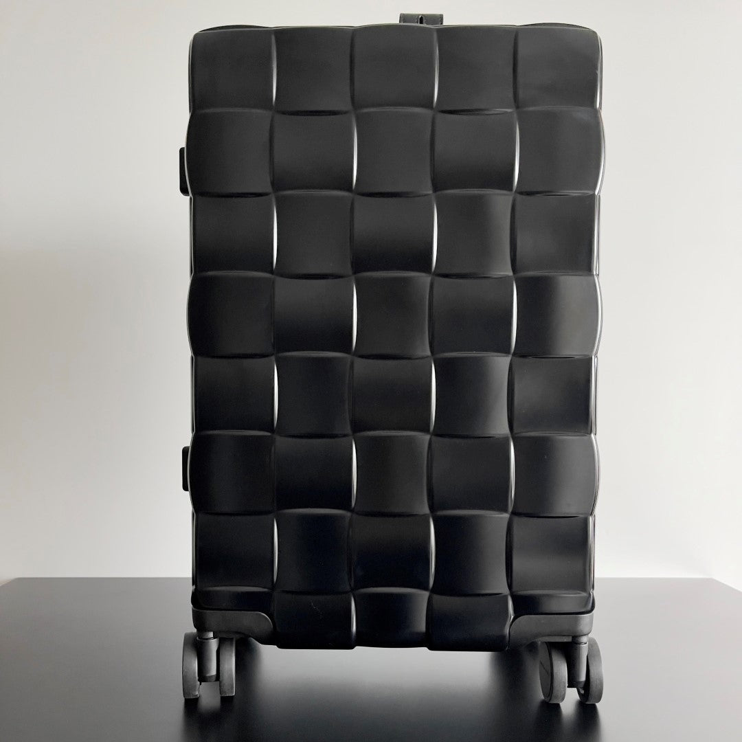 BV 25 Odyssey Cabin Suitcase Black Polycarbonate & Intreccio Pattern