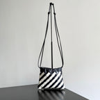 BOTTEGA VENETA 25S DUSTBAG 21 IN ZEBRA PATTERN CALFSKIN