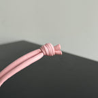 BOTTEGA VENETA 25S DAMEN ELEPHANT CHARM IN BABY PINK CALFSKIN