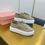 WASH SNEAKER IN DARK BEIGE DENIM