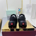 PRADA 25S SNEAKERS IN BLACK CALFSKIN