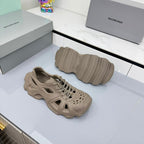 BALENCIAGA 25S SPIDER-MAN SNEAKERS IN TAUPE BROWN SYNTHETIC RUBBER
