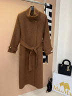 MAX MARA 25S TURTLENECK CASHMERE COAT 132