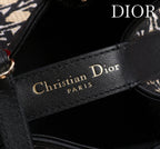 CD Toujours Bag 29 Diamond Black Beige Leather