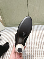 CHANEL 25S PEARL BOOTS IN BLACK SUEDE AND PATENT CALFSKIN