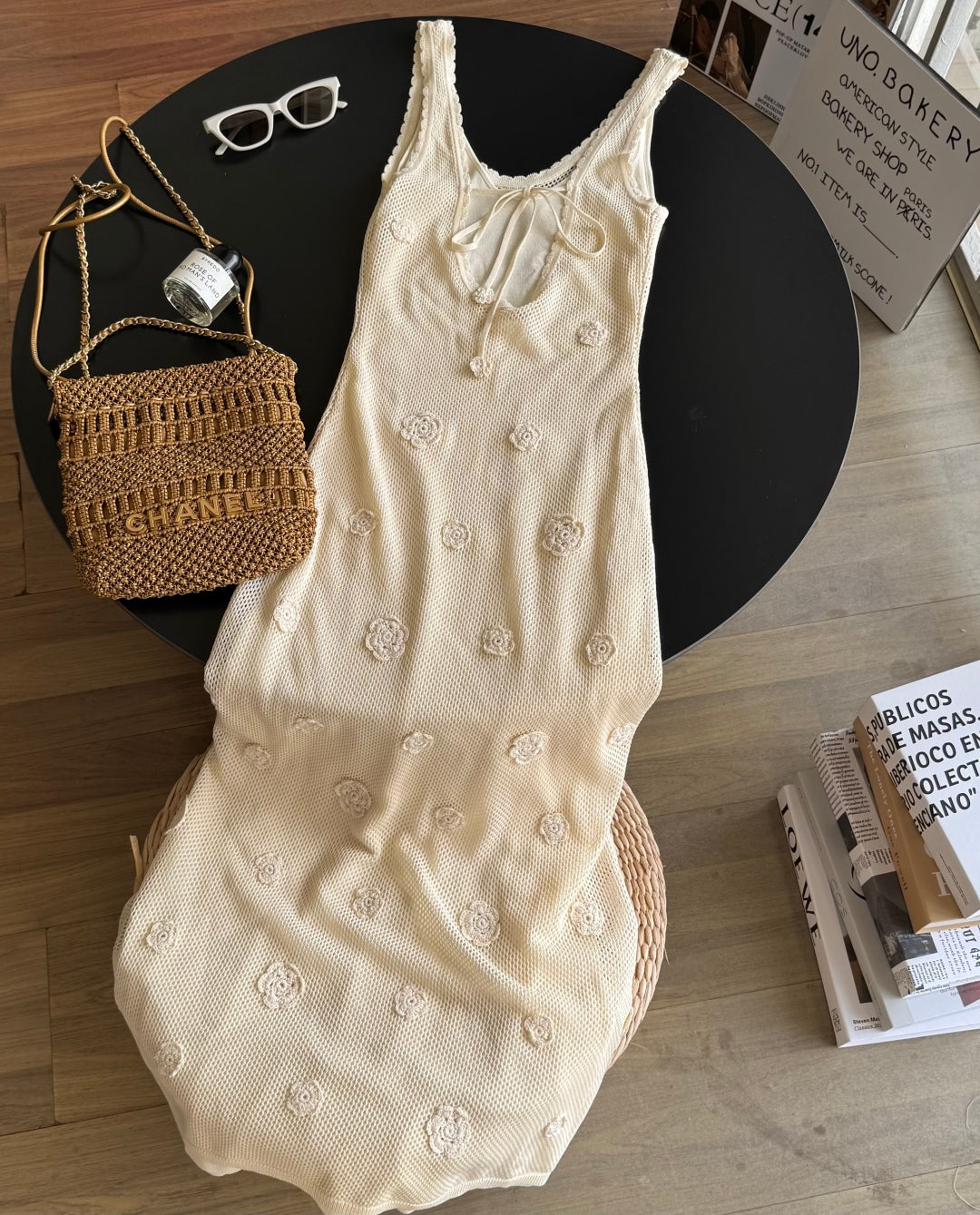 BACKLESS LONG DRESS 25S IN SOFT LACE  267134