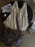 BOHEMIAN SLEEVELESS V NECK MAXI DRESS 25S IN SILK 267140