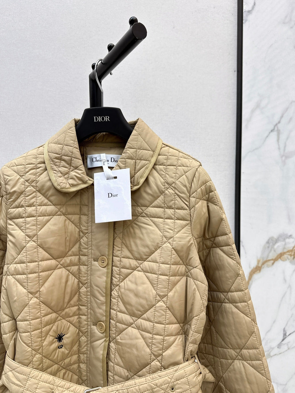 DIOR 25S LONG STAND COLLAR COAT 531
