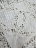 CC 25 Appliqué Short Sleeves T-shirt White Cotton