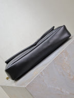 YSL 25S CALYPSO HANDBAG 26 IN BLACK LAMBSKIN GOLD HARDWARE