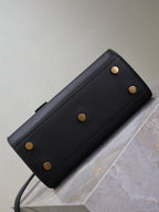 Sac De Jour Nano 22cm Black Grain Cowhide GHW