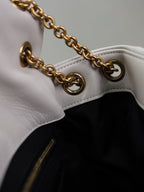 YSL 25S JAMIE 4.3 29 IN BLANC  LAMBSKIN GOLD HARDWARE
