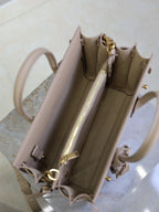 YSL 25S SAC DE JOUR MM 26 IN DARK BEIGE SUPPLE GRAINED CALFSKIN