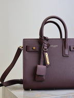 Sac De Jour Nano 22cm Dark Burgundy Grain Cowhide GHW