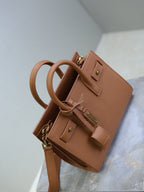 Sac De Jour Nano 22cm Brown Grain Cowhide GHW