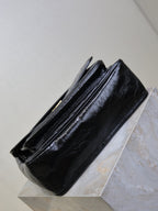 YSL 25S NIKI GM BAG 32 IN BLACK GLOSSY CALFSKIN GOLD HARDWARE