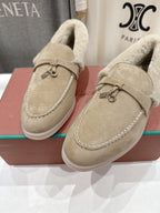 LP 25S SUMMER CHARMS WALK LOAFERS IN WARM GREY SUEDE AND FLEECE