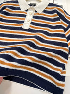 CHANEL 25S SHORT-SLEEVE STRIPED SHIRT 598