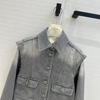 CC Denim Jacket Gray Cotton