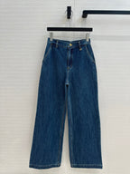 Loewe Straight Jeans Blue Cotton