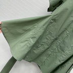 Loewe Short-sleeved Dress Green Cotton