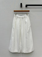Loewe Wide-leg Pants White Cotton