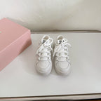 SNEAKERS SIMPLE DESIGN IN WHITE SHEEPSKIN