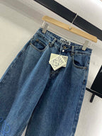 LOEW 25S STRAIGHT LEG JEANS DENIM EMBROIDERED LOGO 263361