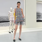 CHANEL 25S SLEEVELESS BLAZER DRESS 419