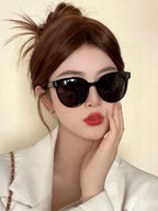 MONTAIGNE SUNGLASS CD5106 IN BLACK ACETATE