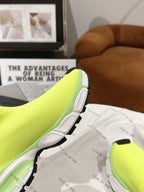 BALENCIAGA 25S SPEED TRAINER SNEAKERS 55 MM IN LIGHT LEMON YELLOW KNIT