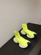 BALENCIAGA 25S SPEED TRAINER SNEAKERS 55 MM IN LIGHT LEMON YELLOW KNIT
