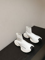 BALENCIAGA 25S SPEED TRAINER SNEAKERS 55 MM IN WHITE KNIT