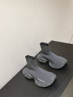BALENCIAGA 25S SPEED TRAINER SNEAKERS 55 MM IN DARK GREY KNIT