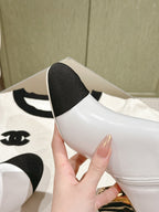 CC SHORT BOOST WHITE PURE LAMBSKIN