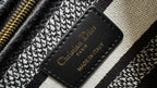 medium lady 24 black flower embroidery