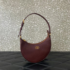 VA GARAVANI VLOGO mini HOBO bag burgundy calfskin 566880