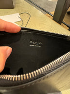 ONE PIECE MEDIUM BAG 39 IN BLACK SHEEPSKIN EYELET DETAILING