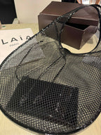 ONE PIECE MEDIUM BAG 43 IN BLACK FISHNET