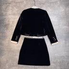 MIUMIU TOP AND SKIRT SET STYLE 775
