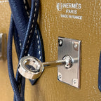 HM Birkin 𝟐𝟓 𝐒𝐰𝐢𝐟𝐭 Purple Brown Cowhide Sliver Hardware (25 day to produce) 270226