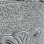 MINI CABAS ANAIS CUIR TRIOMPHE 20 IN BLUE GREY GRAINED CALFSKIN