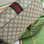 Gucci Ophidia Bag Beige mix Brown Canvas 240085