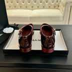 mary jane flat Red Wine patent calfskin