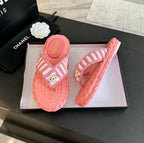 Double C Hottest Knit Flip-Flops Light Pink
