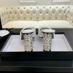 T-STRAP PEARL HEEL 85 MM SANDALS IN WHITE LAMBSKIN MULE